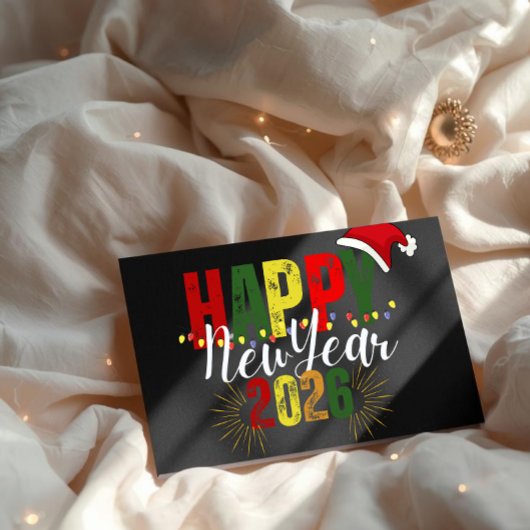 Happy new year 2026 Flat Card