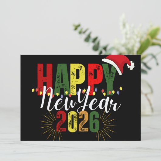 Happy new year 2026 Flat Card (スタンド正面)