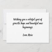 Happy new year 2026 Flat Card (裏面)