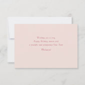 Happy New Year 2026 Floral Elegant Magnolia Design ノートカード (裏面)