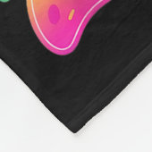 Happy New Year 2026 French Bulldog Fireworks Party フリースブランケット (角)