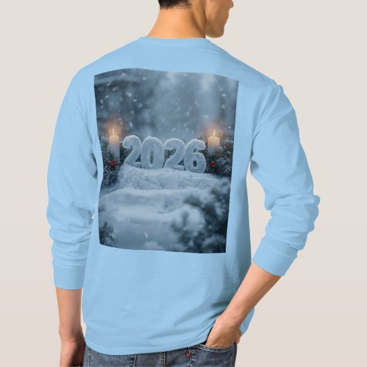 happy new year 2026 frosty winter long sleeve tシャツ (裏面)