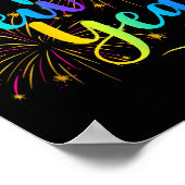 Happy New Year 2026 Funny Family Friend New Year E ポスター (角)