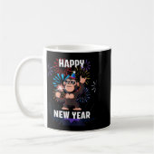 Happy New Year 2026 Funny Kids Bigfoot Lovers Part コーヒーマグカップ (左)