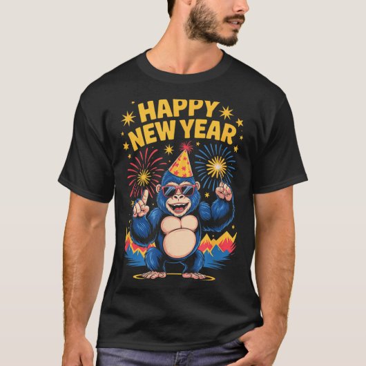 Happy New Year 2026 Funny Kids Bigfoot Lovers Part Tシャツ (正面)