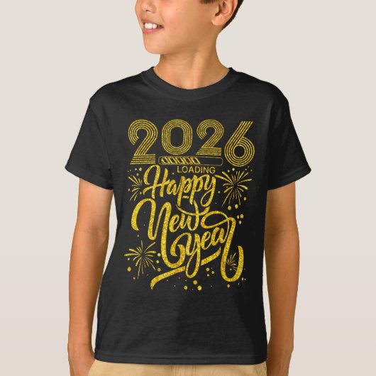 Happy New Year 2026 Funny New Years Eve Party Men  Tシャツ (正面)