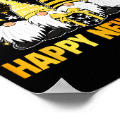 Happy New Year 2026 Gnomes Drinking Champagne New  ポスター (角)