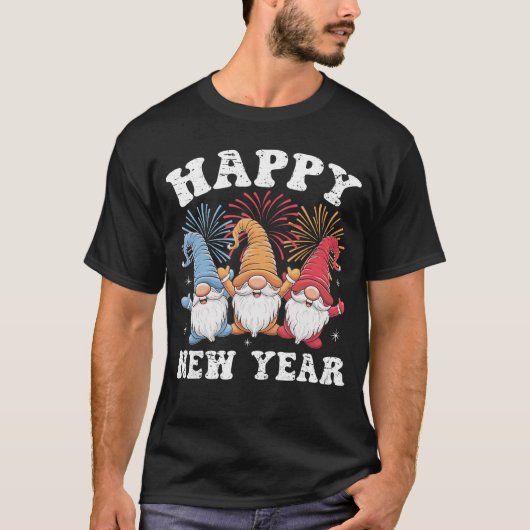 Happy New Year 2026 Gnomes Family Party New Years  Tシャツ (正面)