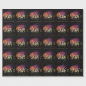 Happy New Year 2026 Gold Fireworks ラッピングペーパー (フラット)