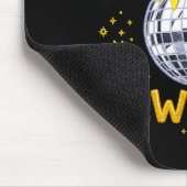 Happy New Year 2026 Golden Disco Ball Bow New Year マウスパッド (コーナー)