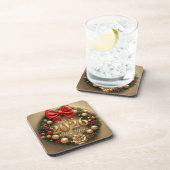 happy new year 2026 golden wreath coasters コースター (右側)
