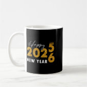 Happy New Year 2026 Goodbye 2025 Hello 2026 コーヒーマグカップ (左)