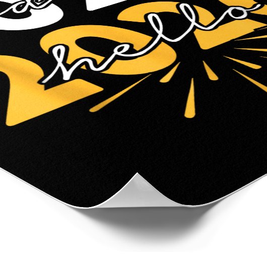 Happy New Year 2026 Goodbye 2025 Hello 2026 ポスター (角)