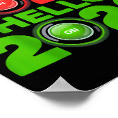 Happy New Year 2026 Goodbye 2025 Hello 2026  ポスター (角)