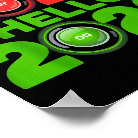 Happy New Year 2026 Goodbye 2025 Hello 2026  ポスター (角)