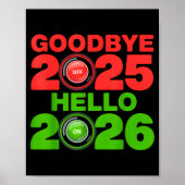 Happy New Year 2026 Goodbye 2025 Hello 2026  ポスター (正面)