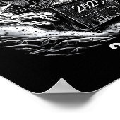 Happy New Year 2026 Goodbye 2025 Hello 2026 Family ポスター (角)