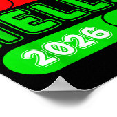 Happy New Year 2026 Goodbye 2025 Hello 2026 Matchi ポスター (角)