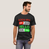 Happy New Year 2026 Goodbye 2025 Hello 2026 Women Tシャツ (正面フル)