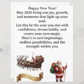 Happy New Year 2026 – Inspirational Greeting Card (正面/裏面)
