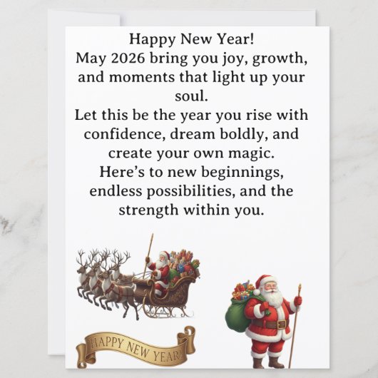 Happy New Year 2026 – Inspirational Greeting Card (正面)
