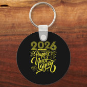 Happy New Year 2026 Loading Fireworksパーティー初演 キーホルダー (正面)