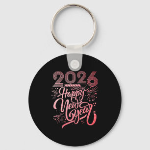 Happy New Year 2026 Loading Fireworksパーティー キーホルダー