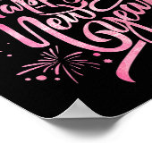 Happy New Year 2026 Loading Fireworks Premium ポスター (角)