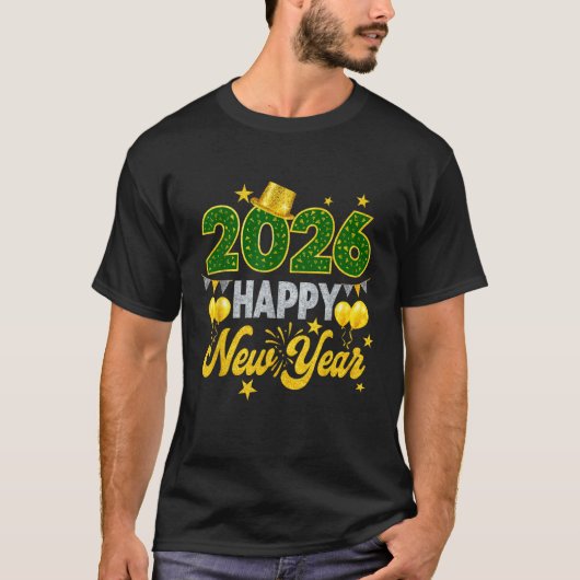 Happy New Year 2026 Matching Family  Tシャツ (正面)