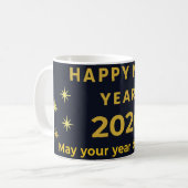 Happy New Year 2026 - May Your Year Be Bright コーヒーマグカップ (正面左)