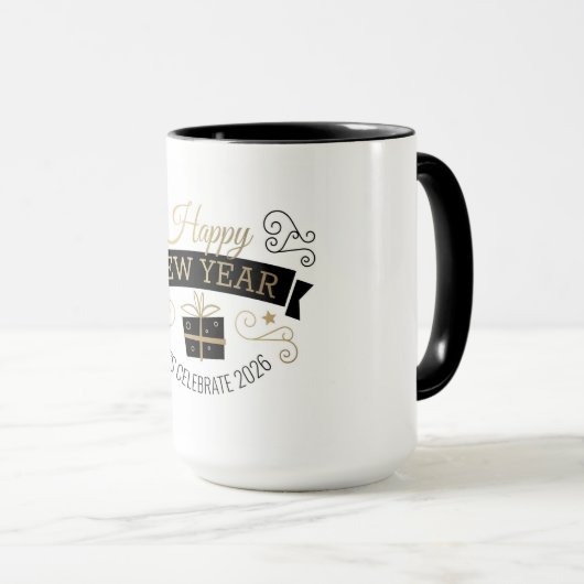Happy New Year 2026 Mug  マグカップ (正面右)