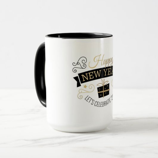 Happy New Year 2026 Mug  マグカップ (正面左)