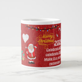 “Happy New Year 2026 Mug – Celebrate with Sparkle  ジャンボコーヒーマグカップ