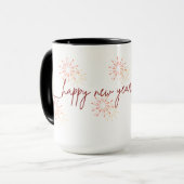 Happy New Year 2026 Mug – Fireworks & Celebration マグカップ (正面左)
