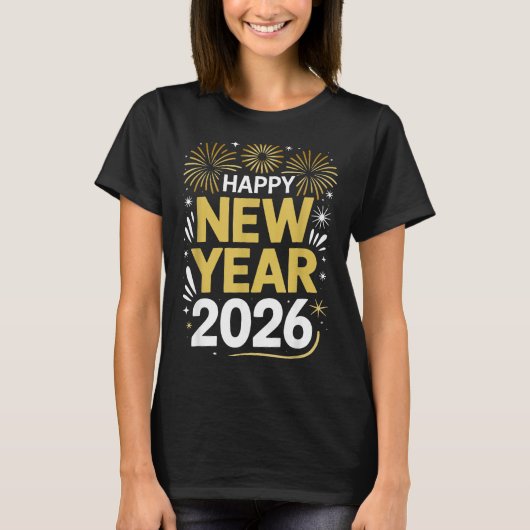 Happy New Year 2026 - New Year's Eve 2026  Tシャツ (正面)