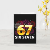 Happy New Year 2026 New Year's Eve Party 67 Six Se カード (黄色い花)