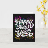 Happy New Year 2026 New Year's Eve Party Countdown カード (黄色い花)