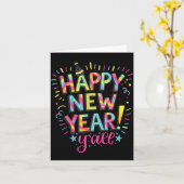 Happy New Year 2026 New Years Eve Party Countdown カード (黄色い花)