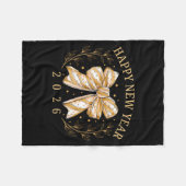 Happy New Year 2026 New Years Eve Party Countdown  フリースブランケット (正面(横))