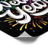 Happy New Year 2026 New Year's Eve Party Countdown ポスター (角)