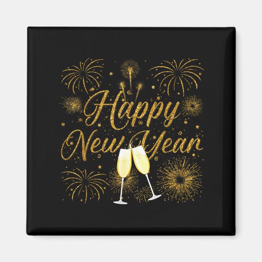 Happy New Year 2026 New Years Eve Party Countdown  マグネット (正面)