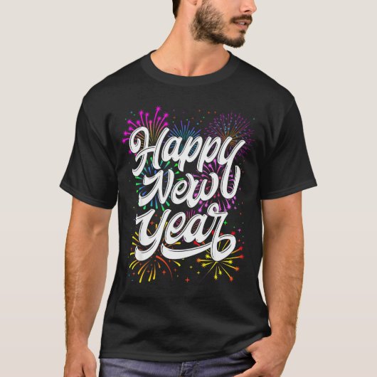 Happy New Year 2026 New Year's Eve Party Countdown Tシャツ (正面)