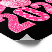 Happy New Year 2026 Nk Bow Patchwork Leopard Zebra ポスター (角)