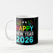Happy New Year 2026 Nye Party - Funny New Years Ev コーヒーマグカップ (左)