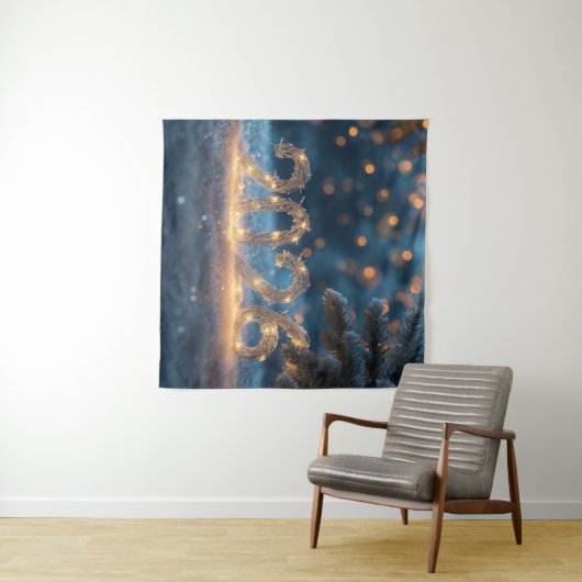 happy new year 2026 party backdrop タペストリー (インサイチュ(横))