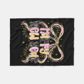 Happy New Year 2026 Party Coquette Bow Girly Women フリースブランケット (正面(横))