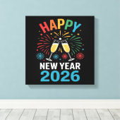 Happy New Year 2026 Party Funny New Years Eve 2026 キャンバスプリント (インサイチュ (ウッドフロア))