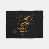 Happy New Year 2026 Party Gift Tee  フリースブランケット (正面(横))