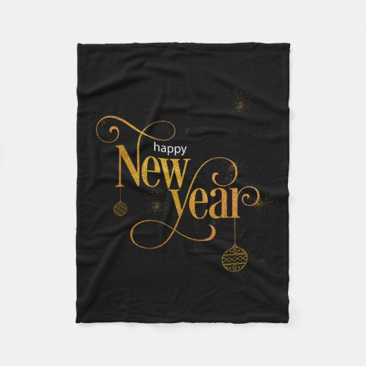 Happy New Year 2026 Party Gift Tee  フリースブランケット (正面)