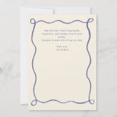 Happy New Year 2026 Photo Blue シーズンカード (裏面)